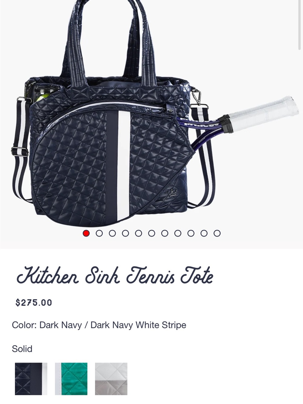 Oliver Thomas Kitchen Sink Tennis Tote